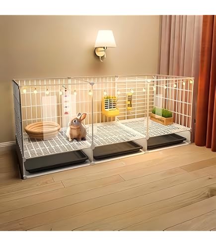Amazon | RoBeKaU 家庭用観賞用ウサギケージ - 多くのスタイルで前後